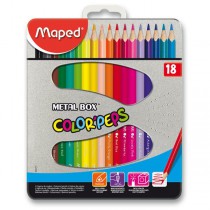 Pastelky Maped Color´Peps Metal Box 18 barev