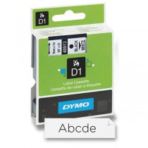 Dymo - samolepicí polyesterové pásky pro štítkovače černá / bílá