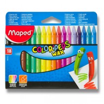 Voskovky Maped Color´Peps Wax 18 barev, trojhranné