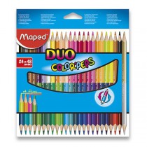 Pastelky Maped Color´Peps Duo oboustranné pastelky, 48 barev