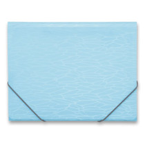 Tříchlopňové desky s gumou Foldermate Nest Pastel A4, výběr barev modrá