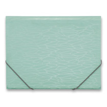 Tříchlopňové desky s gumou Foldermate Nest Pastel A4, výběr barev zelená
