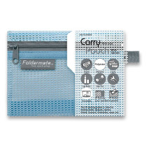 Síťovaná plastová obálka Foldermate Pop Gear Mini, výběr barev modrá