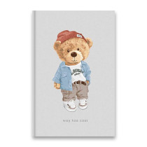 Záznamní kniha Shkolyaryk Teddy Bear A6, čtverečkovaná, 80 listů