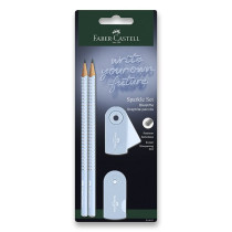 Grafitová tužka Faber-Castell Sparkle Sky Blue set 4 ks