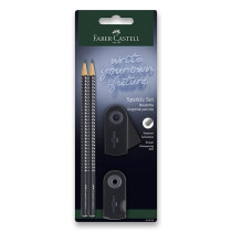 Grafitová tužka Faber-Castell Sparkle Black set 4 ks