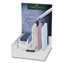 Kuličkové pero Faber-Castell Grip 2010 Harmony stojánek, 15 ks, hrot  F, M