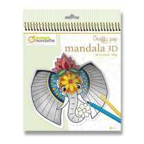Omalovánky Avenue Mandarine Graffy Pop Mandala 3D Zvířátka savany